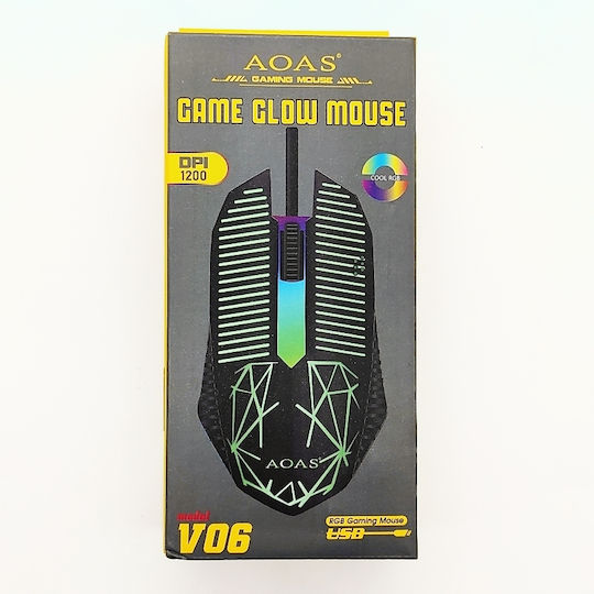 Aoas Aoas v06 RGB Gaming Ποντίκι Μαύρο