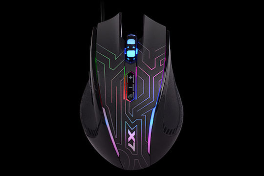 A4Tech X87 RGB Gaming Mouse Negru