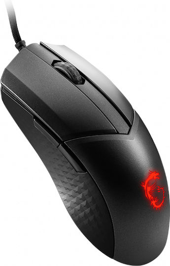 MSI Clutch GM41 Lightweight V2 RGB Gaming Ποντίκι 6400 DPI Μαύρο