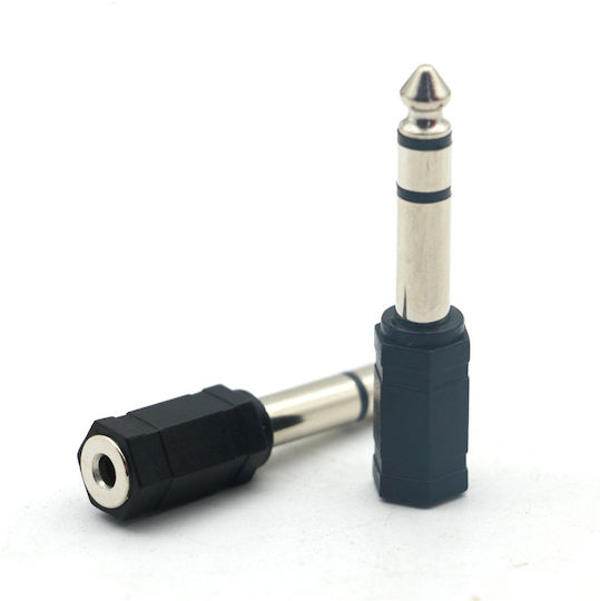 Valueline AC-007 Конвертор 3.5mm мъжки към 6.3mm женски Черен 1бр