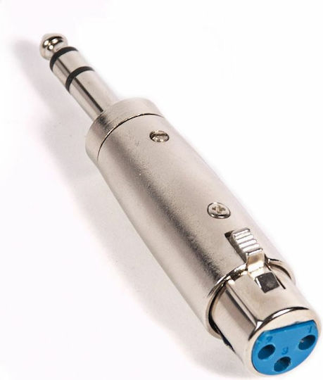 Convertor XLR feminin în 6.3mm masculin Argintiu 1buc