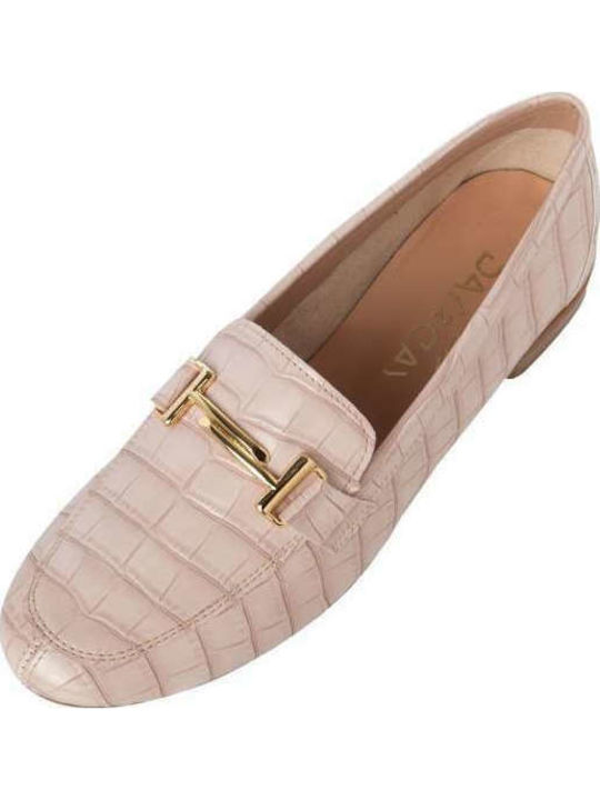 Δερμάτινα Γυναικεία Loafers NUDE