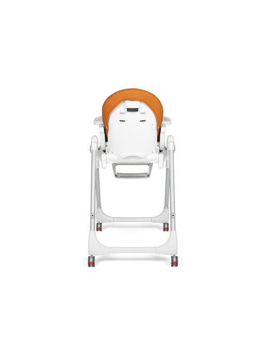 Peg Perego Prima Pappa Follow Me Αναδιπλούμενο Καρεκλάκι Φαγητού με Ρυθμιζόμενο Ύψος Ροζ