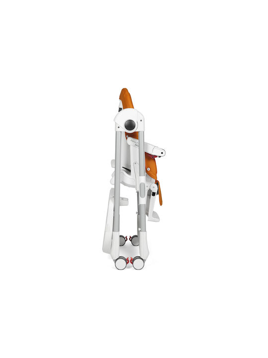 Peg Perego Prima Pappa Follow Me Αναδιπλούμενο Καρεκλάκι Φαγητού με Ρυθμιζόμενο Ύψος Μαύρο
