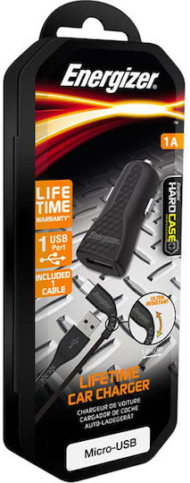 Energizer Auto-Ladegerät 5W 1A mit einem Anschluss: 1xUSB mit Kabel Mikro-USB Schwarz Farbe