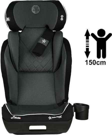 Bebe Stars Leon Καθισματάκι Αυτοκινήτου i-Size με Isofix Black