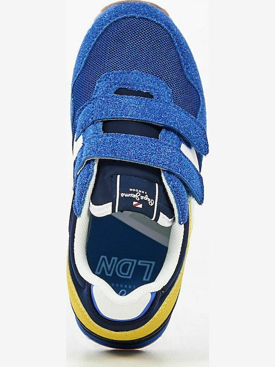 London One Παιδικά Sneakers με Σκρατς Μπλε