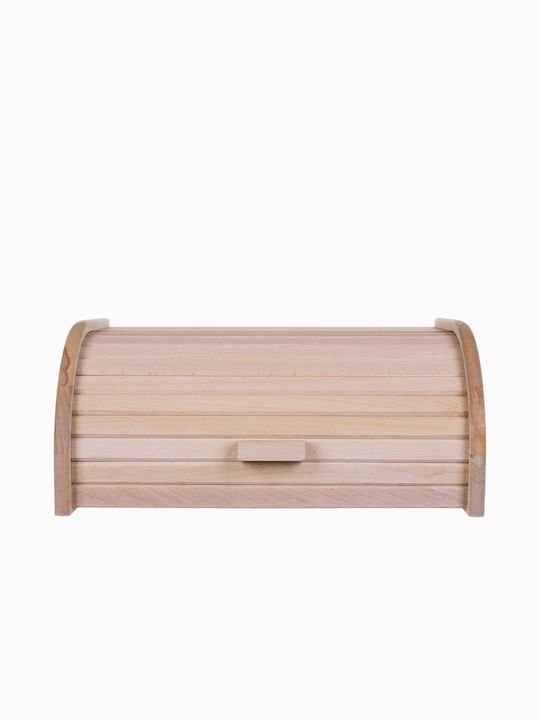 Fackelmann Bread Box with Lid Wooden Brown 40x28x18cm