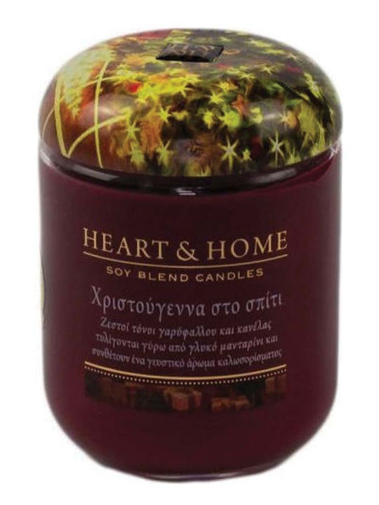 Heart & Home Χριστουγεννιάτικο Κερί Κόκκινο