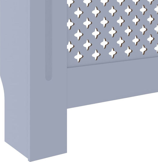 vidaXL Калориферен Капак от MDF Сив Разтегаем 205x20.5x82см