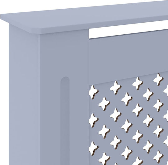 vidaXL Калориферен Капак от MDF Сив Разтегаем 205x20.5x82см