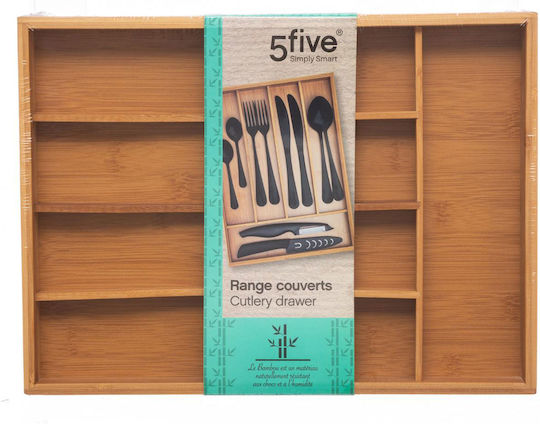 Secret de Gourmet Tavă pentru tacâmuri de sertar din lemn 34x25x4.2cm Maro