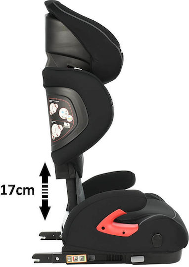 Bebe Stars Magic Baby Car Seat with Isofix Grey Black 15-36 kg