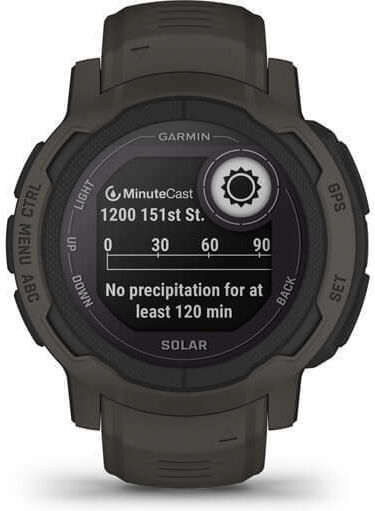 Garmin Instinct 2 Solar 45mm Αδιάβροχο Smartwatch με Παλμογράφο (Graphite)