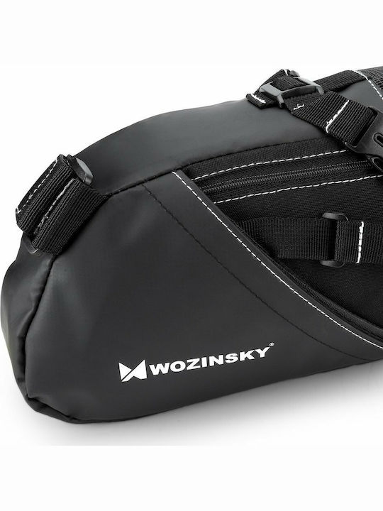 Wozinsky Large Roomy Saddle Седална торба за велосипед Черен WBB9BK