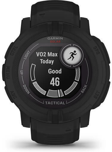 Garmin Instinct 2 Solar Tactical Edition 45mm Αδιάβροχο Smartwatch με Παλμογράφο (Black)