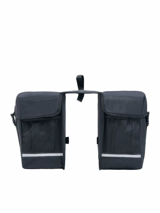 vidaXL 93251 Gepäckträgertasche Doppelter Schwarz