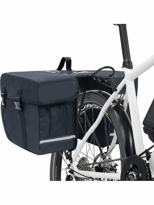 vidaXL 93251 Gepäckträgertasche Doppelter Schwarz