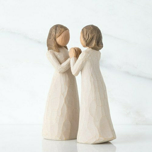 Willow Tree Dekorativ Statuette aus Polyresin Sisters by Heart 13cm 1Stück