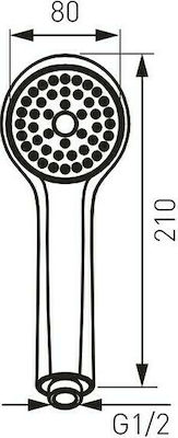 Ferro Stella Handheld Showerhead