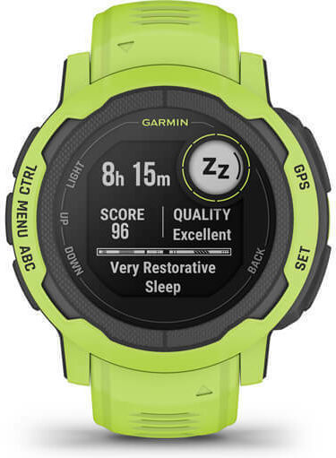 Garmin Instinct 2 45mm Αδιάβροχο Smartwatch με Παλμογράφο (Electric Lime)