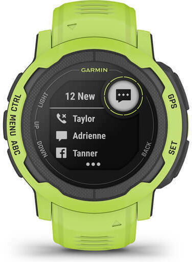 Garmin Instinct 2 45mm Αδιάβροχο Smartwatch με Παλμογράφο (Electric Lime)