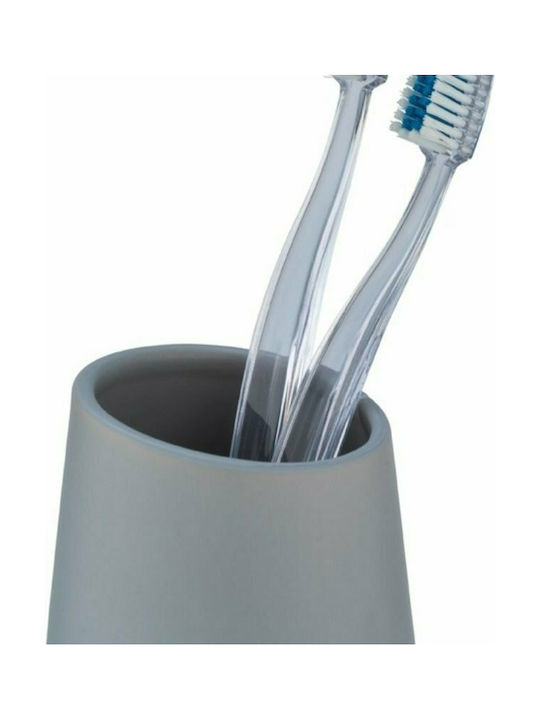 Wenko Badi Ceramic Cup Holder Countertop Gray