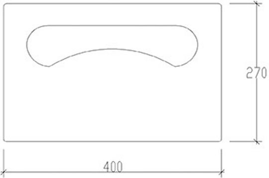 Tema Wandmontierter Papierhalter Silber