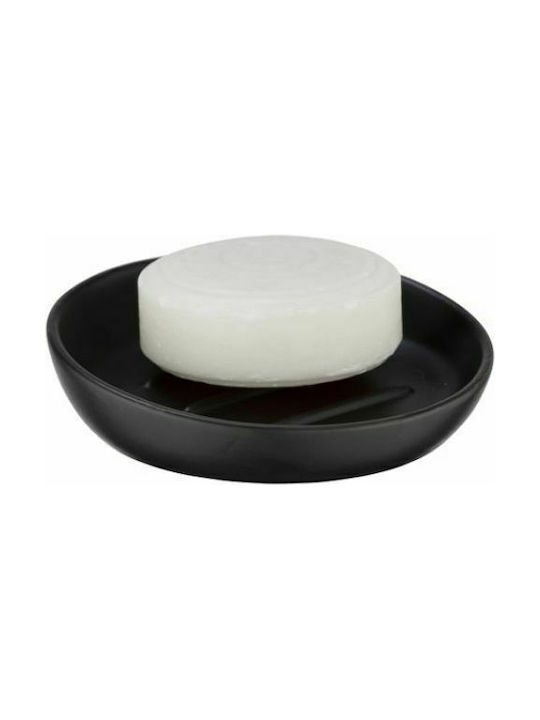 Wenko Badι Ceramic Soap Dish Countertop Black