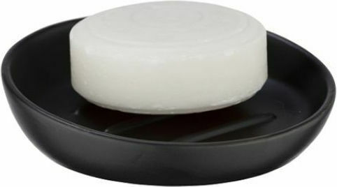 Wenko Badι Ceramic Soap Dish Countertop Black