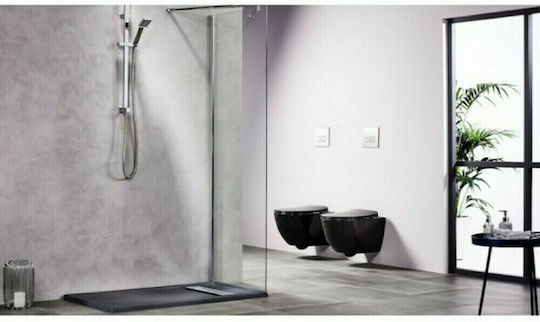 Tema Διαχωριστικό Ντουζιέρας 80x180cm Clear Glass Chrome