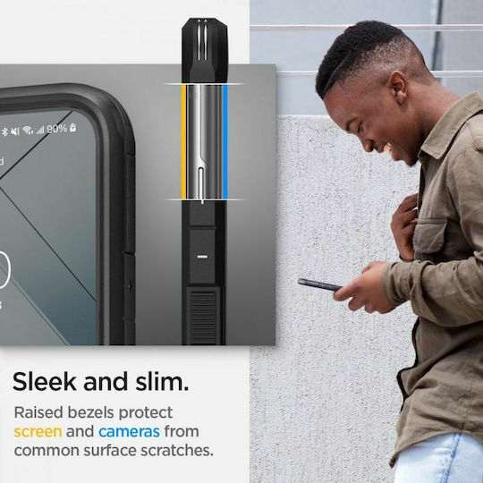 Spigen Tough Armor Задна корица Пластмаса 2мм Черен (Galaxy S22+ 5G)