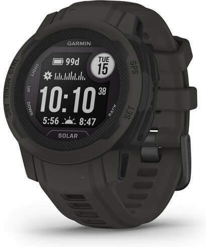 Garmin Instinct 2S Solar 40mm Waterproof Smartwatch with Heart Rate Monitor (Graphite)