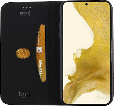 Idol 1991 Elite Anti-RFID Buchen Sie Synthetisches Leder Schwarz (Galaxy S22+ 5G) 8306778