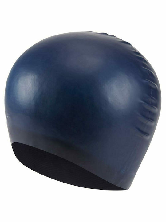 Nike Solid Silicone Adults Swimming Cap Blue