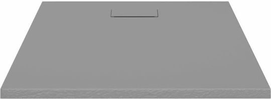 vidaXL Rectangulară Acrilic Duș 100x80cm Gri