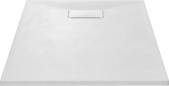 vidaXL Ορθογώνια Ακρυλική Ντουζιέρα 70x120cm Λευκή