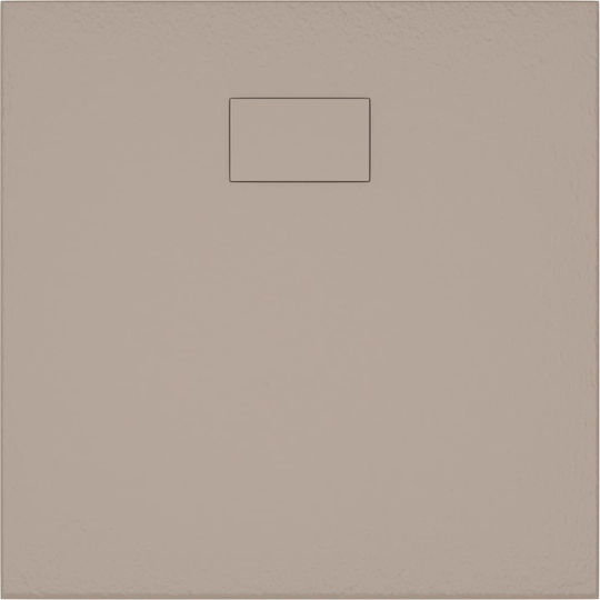 vidaXL Pătrată Acrilic Duș 80x80cm Maro