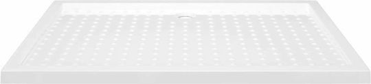 vidaXL Rectangulară Acrilic Duș 80x120cm Albă