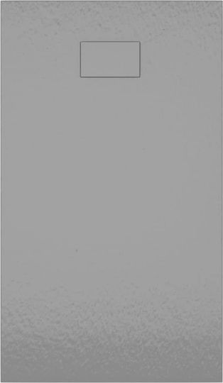 vidaXL Rectangular Acrylic Shower Gray 120x70x2.6cm