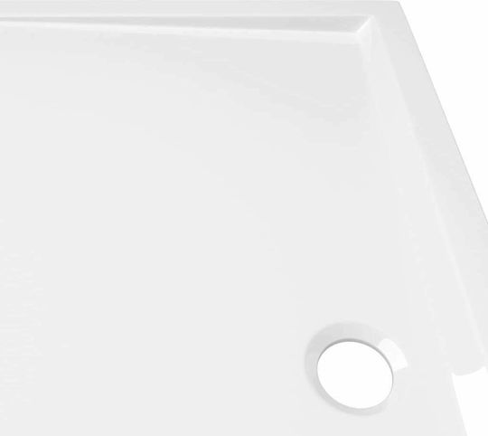 vidaXL Rectangular Acrylic Shower White 70x120x4cm