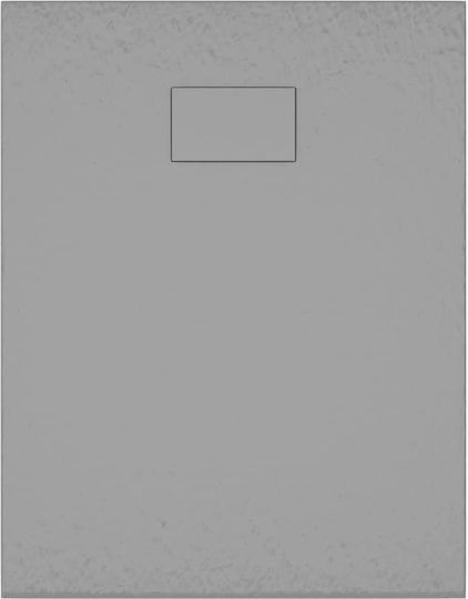 vidaXL Rectangular Acrylic Shower Gray 90x70x2.6cm