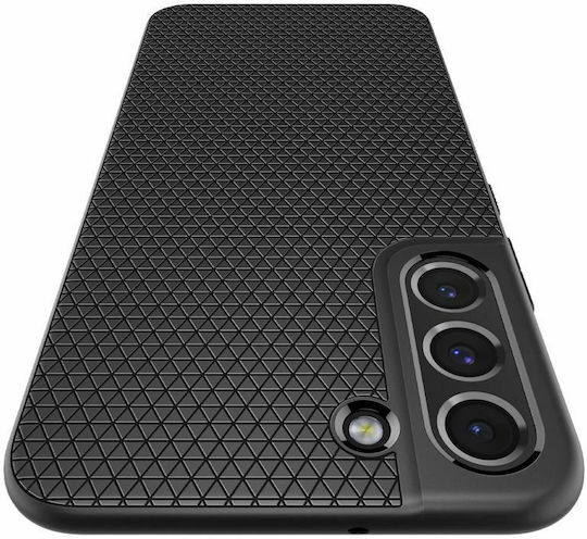 Spigen Liquid Air Umschlag Rückseite Silikon Matte Black (Galaxy S22 5G)
