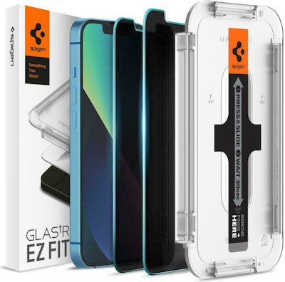 Spigen EZ Fit GLAS.tR Slim Privatsphäre Vollflächig gehärtetes Glas 2Stück (iPhone 13 Pro Max) AGL03378