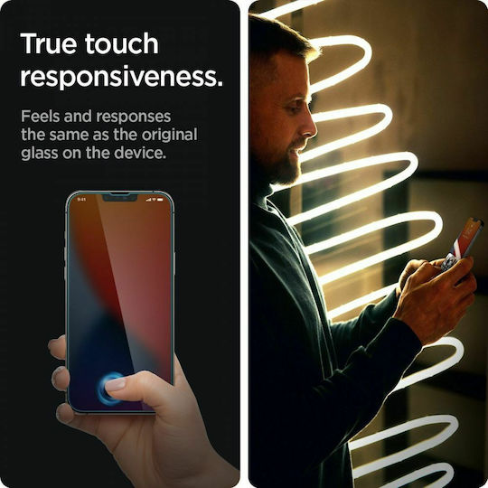 Spigen GLAS.TR Slim Privacy Tempered Glass (iPhone 14 Plus / 13 Pro Max)