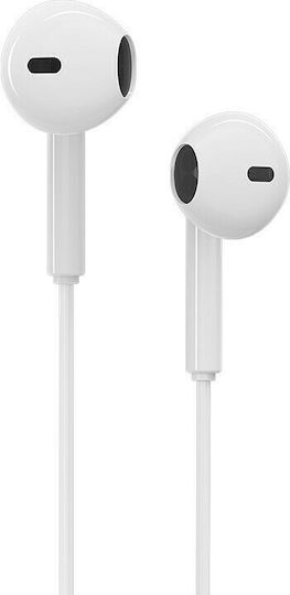 Borofone BE27 Earbud Bluetooth Handsfree Ακουστικά Λευκά