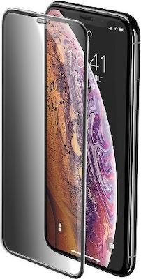 Privacy Full Face Tempered Glass Black (iPhone X / XS)