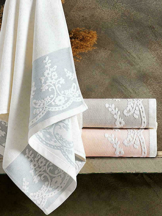 SB Home Set Prosoape de Baie 3 buc Karin Argint Greutate 550gr/m²