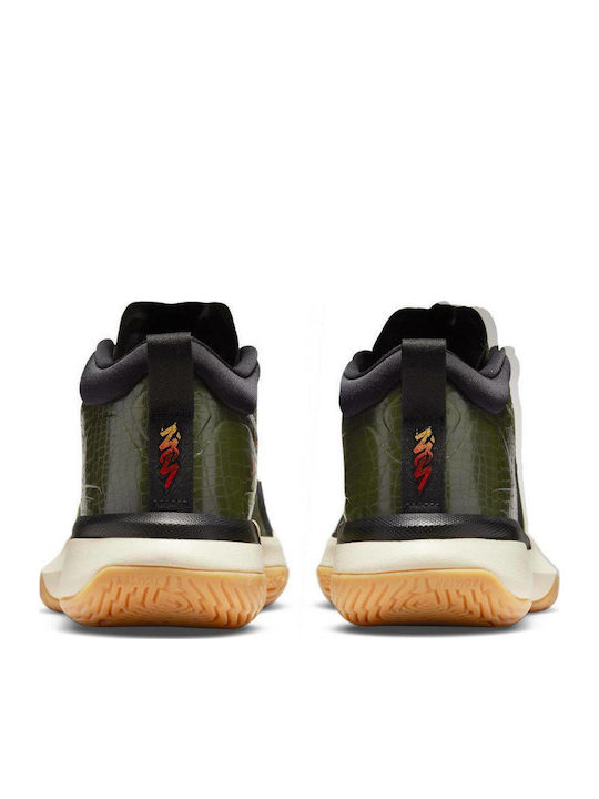 Zion 1 High Basketball Shoes Carbon Green / Black / Asparagus / Beach