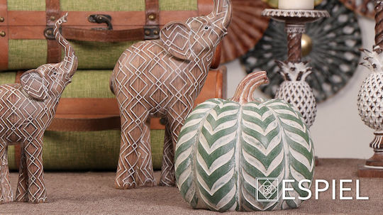Espiel Decorative Elephant made of Plastic Elephant 15x7.3x30.5cm 1pcs